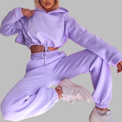 Women Winter Two-Piece Tracksuit