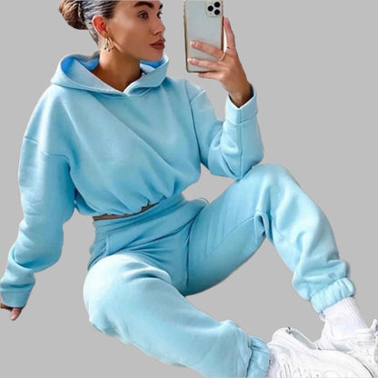 Women Winter Two-Piece Tracksuit