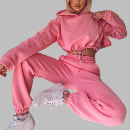 Women Winter Two-Piece Tracksuit