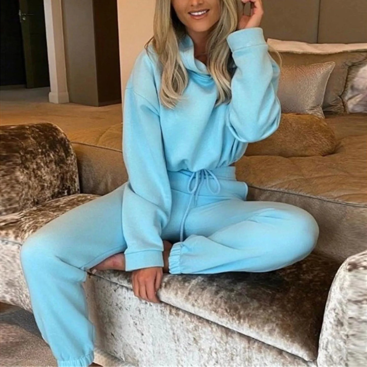 Women Winter Two-Piece Tracksuit