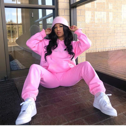 Women Diamond Tracksuit Two-Piece Set