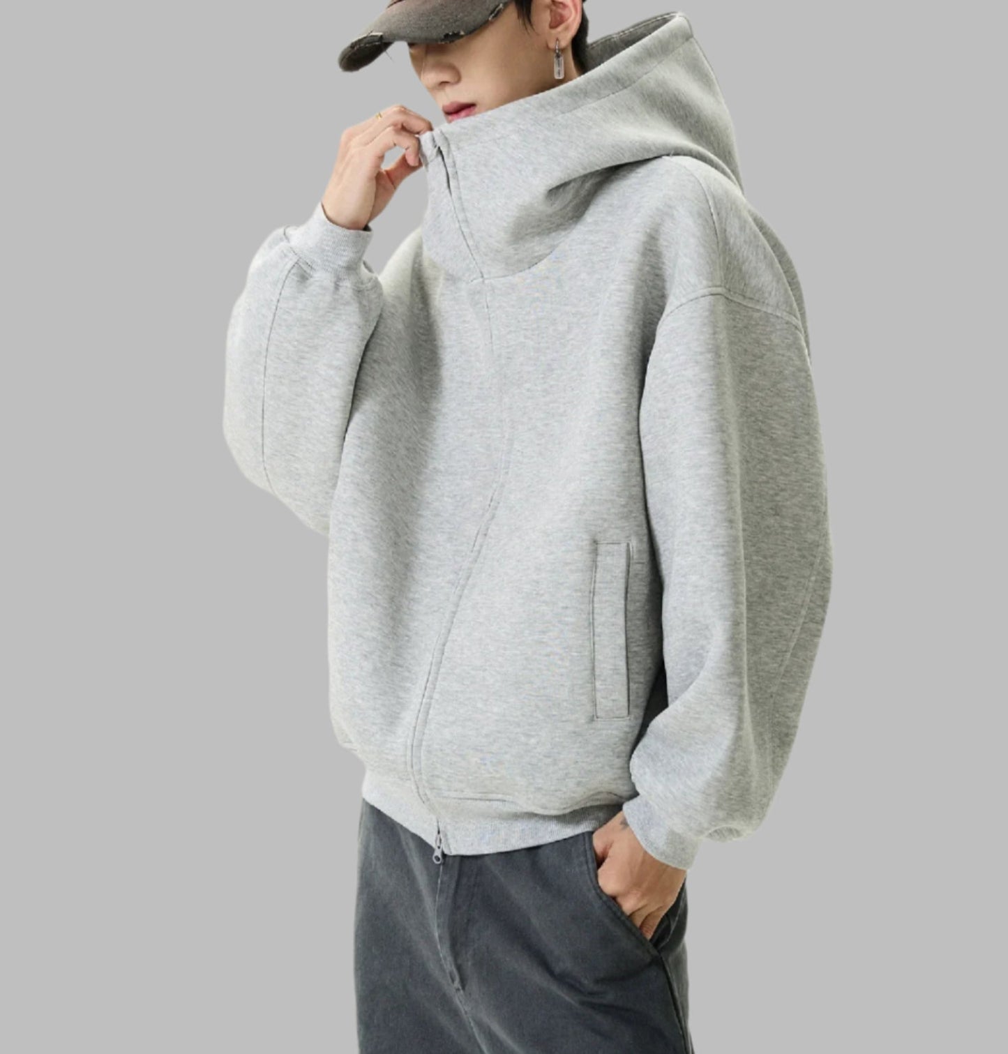 Men Turtleneck Hoodie