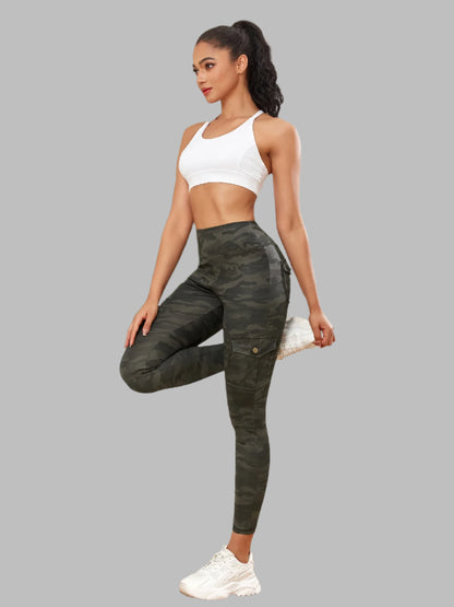 Women Camouflage Pocket Gym Leggings