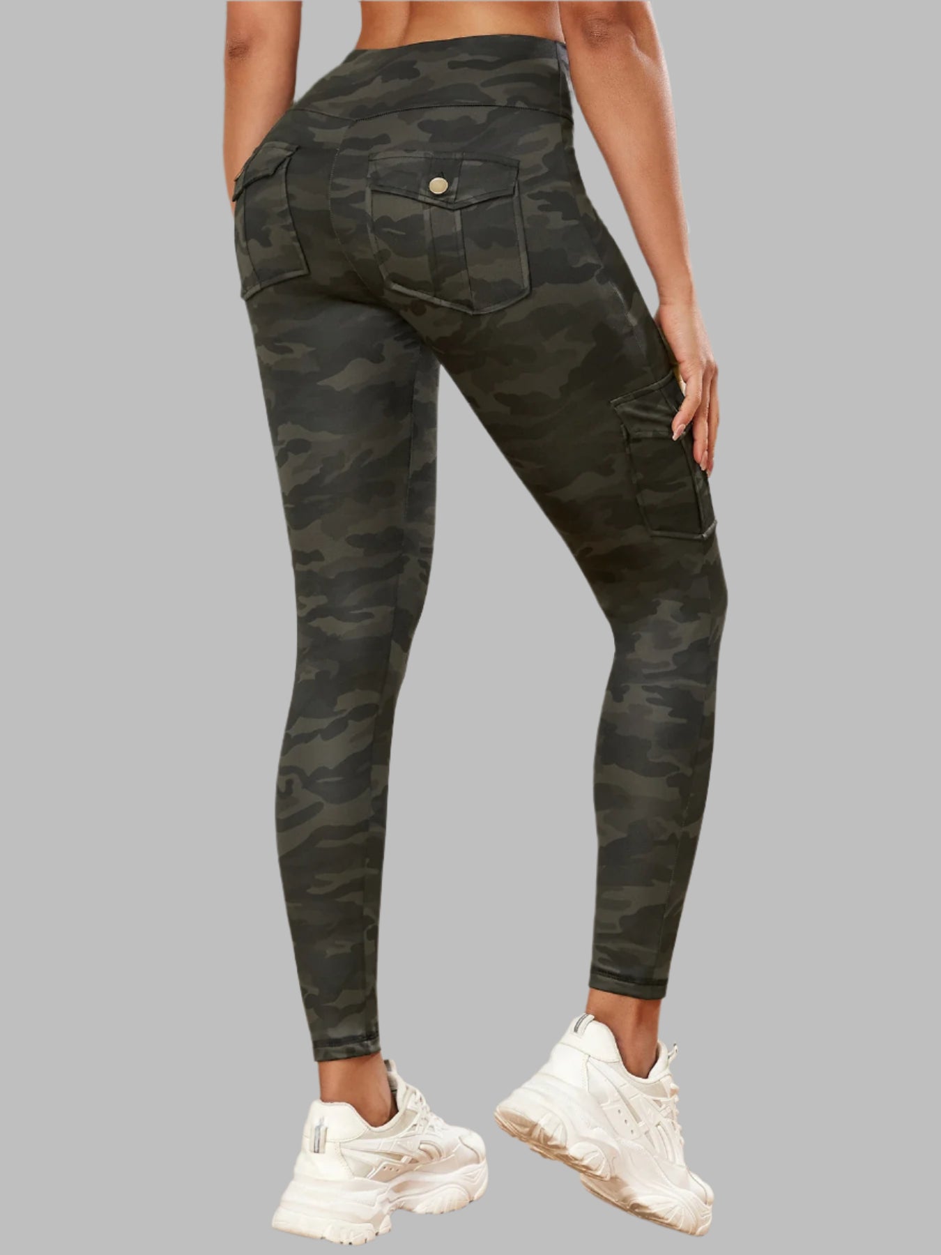 Women Camouflage Pocket Gym Leggings