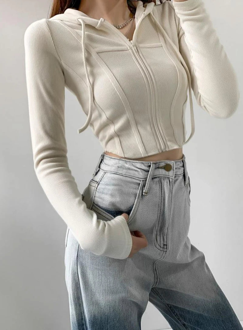 Women Thin Hooded Cardigan