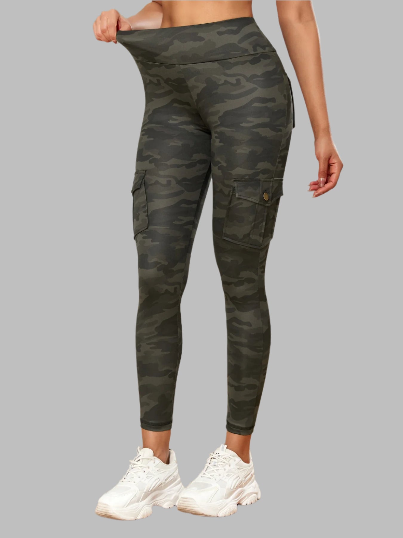 Women Camouflage Pocket Gym Leggings