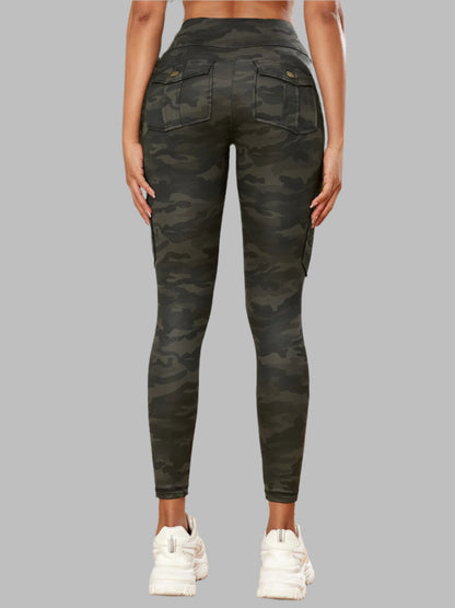 Women Camouflage Pocket Gym Leggings