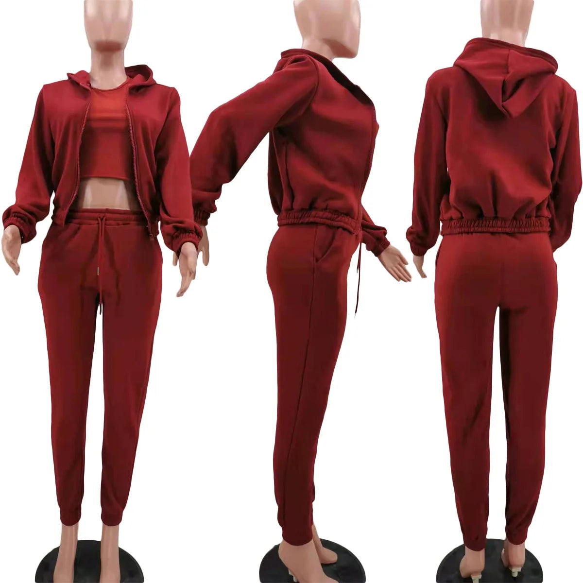 Women Three-Piece Sweatsuit