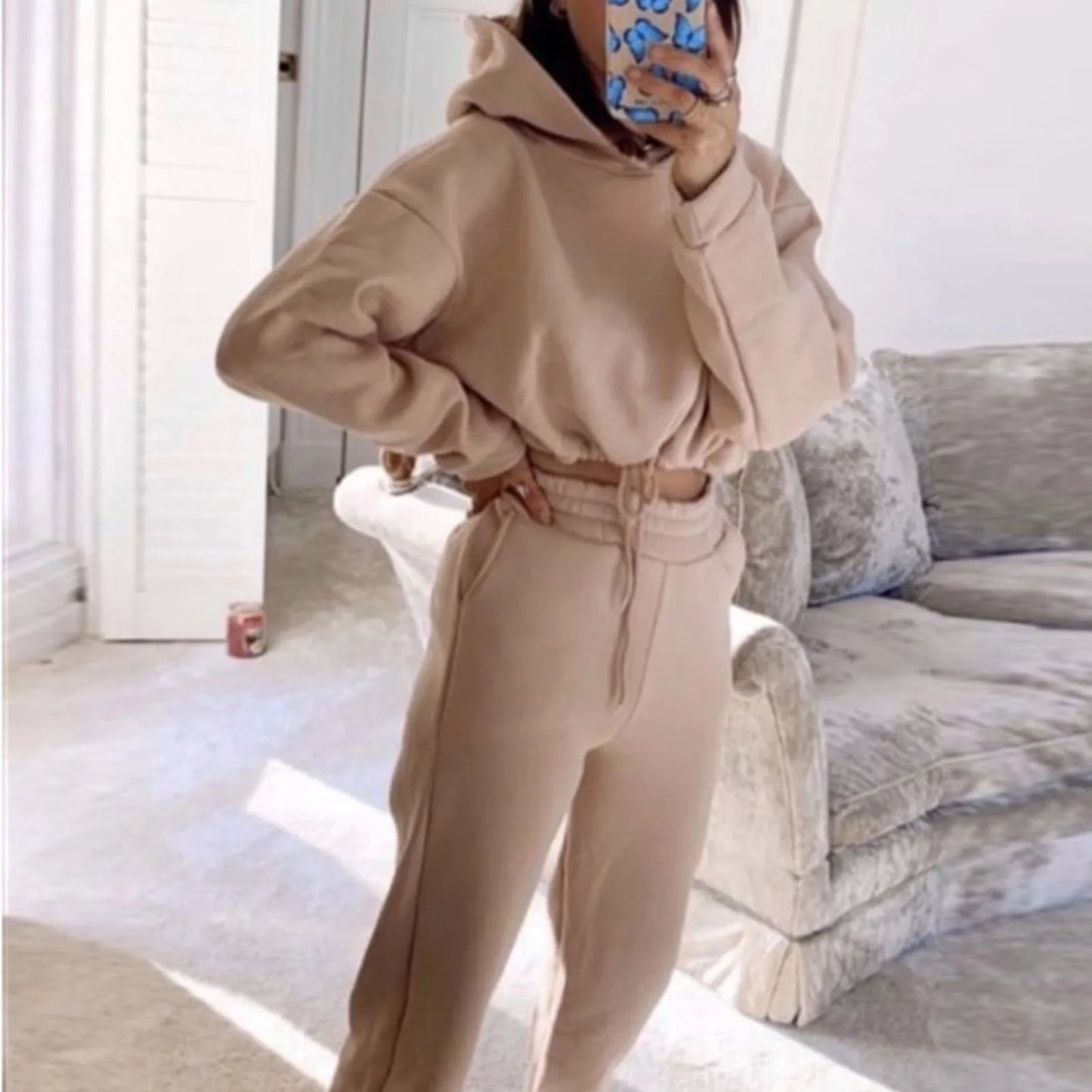 Women Winter Two-Piece Tracksuit