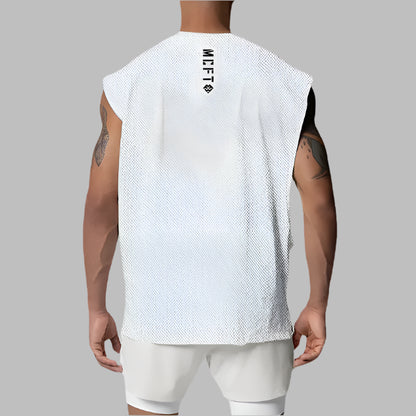 Men Oversized Mesh Gym Tank Top