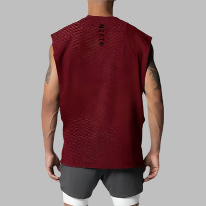 Men Oversized Mesh Gym Tank Top