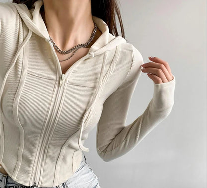 Women Thin Hooded Cardigan