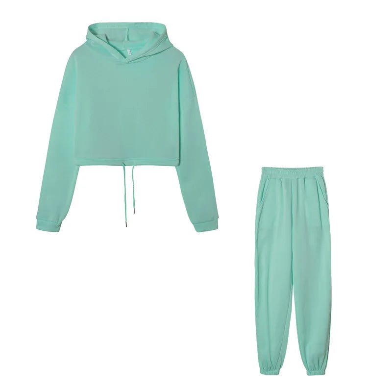 Women Winter Two-Piece Tracksuit