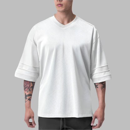 Men Oversized Mesh T-Shirt