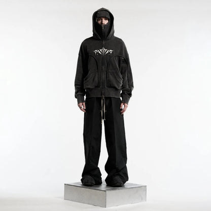 Ninja Hoodie Oversized Casual Pullover