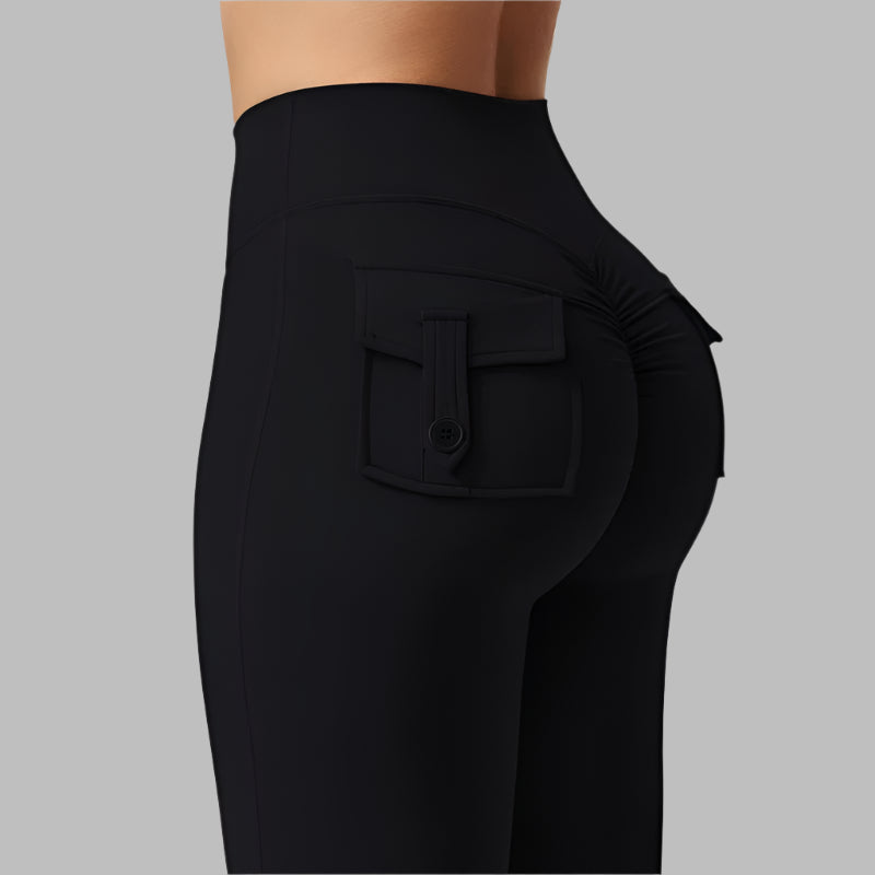 Women Back Pocket High Stretch Yoga Leggings