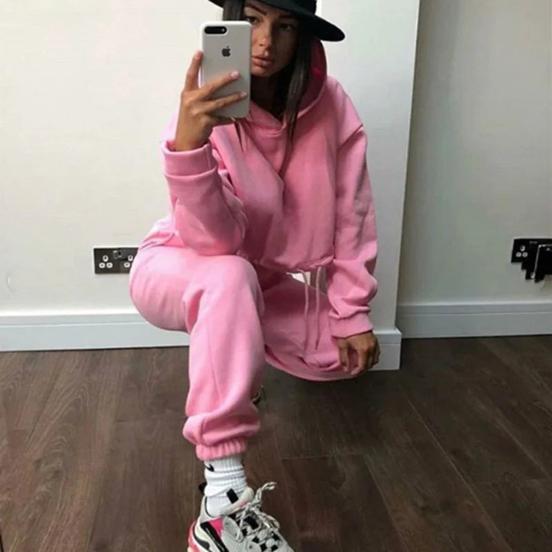 Women Winter Two-Piece Tracksuit