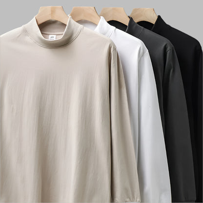 Men Heavyweight Turtleneck Long-Sleeve Shirts