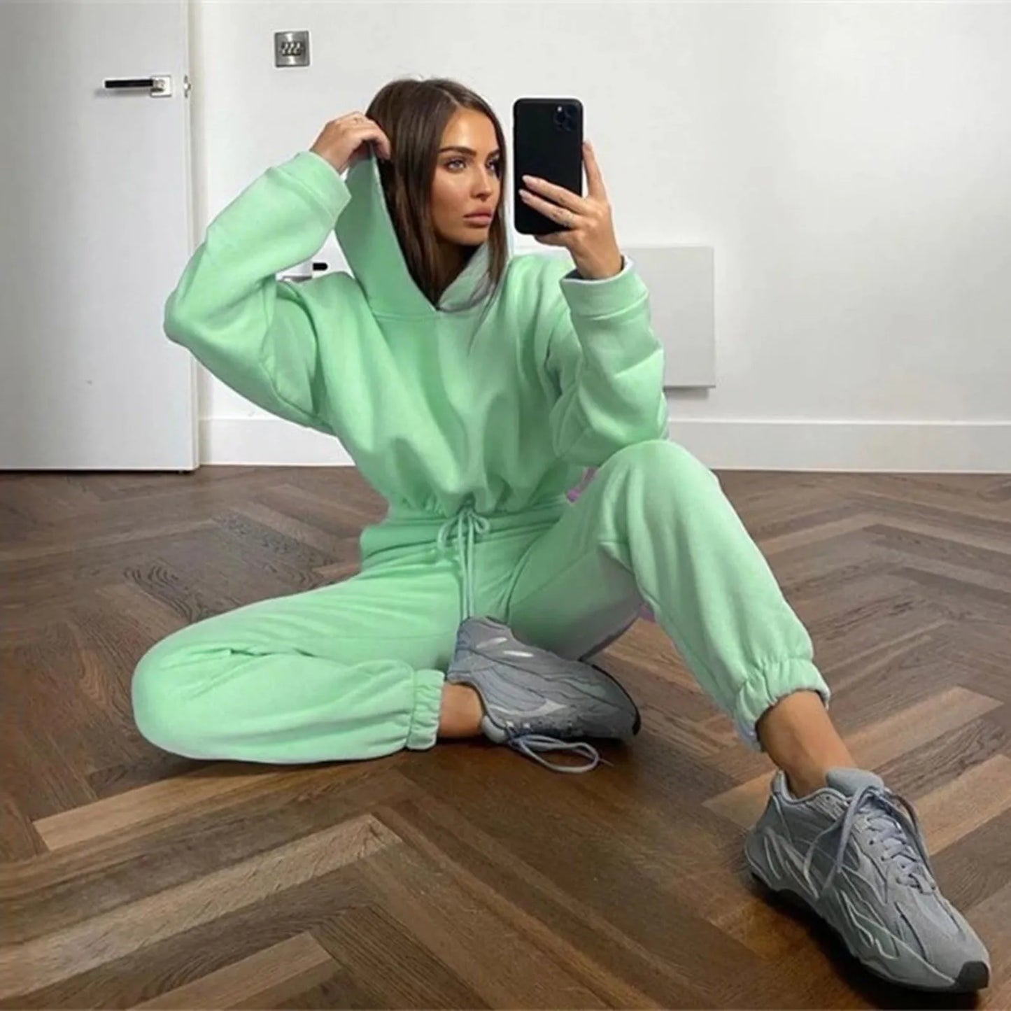 Women Winter Two-Piece Tracksuit