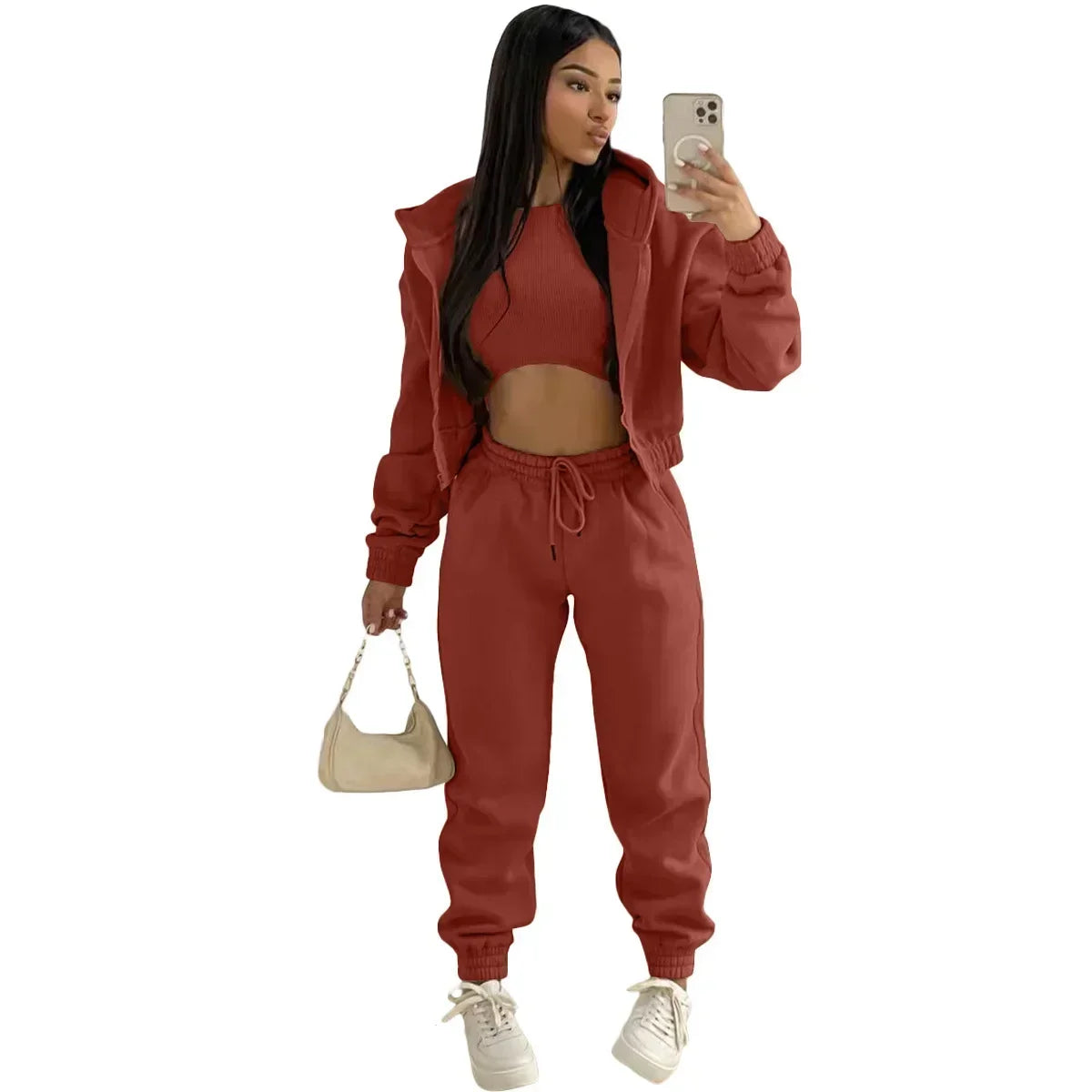 Women Three-Piece Sweatsuit