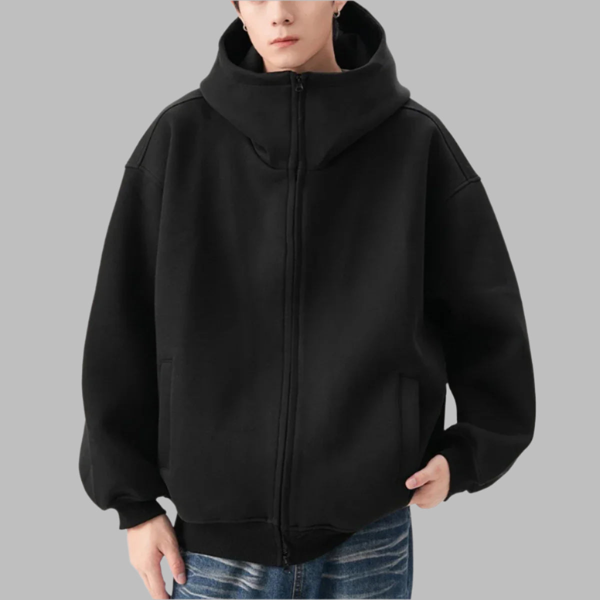 Men Turtleneck Hoodie