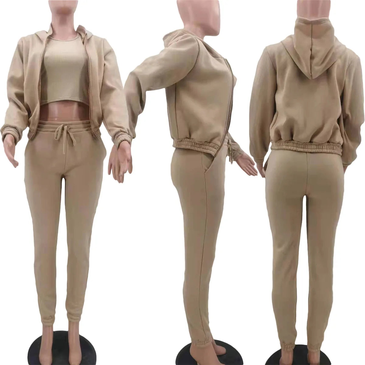 Women Three-Piece Sweatsuit