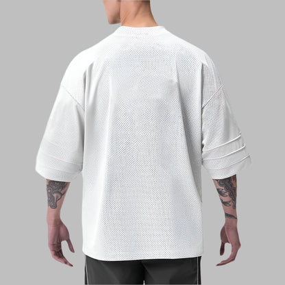 Men Oversized Mesh T-Shirt