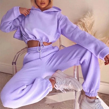 Women Winter Two-Piece Tracksuit