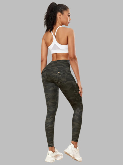 Women Camouflage Pocket Gym Leggings