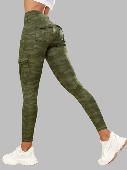 Women Camouflage Pocket Gym Leggings