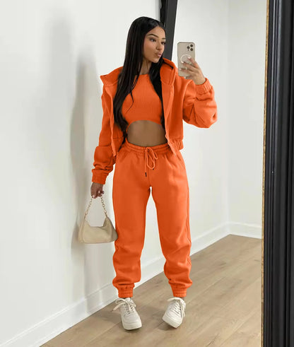 Women Three-Piece Sweatsuit