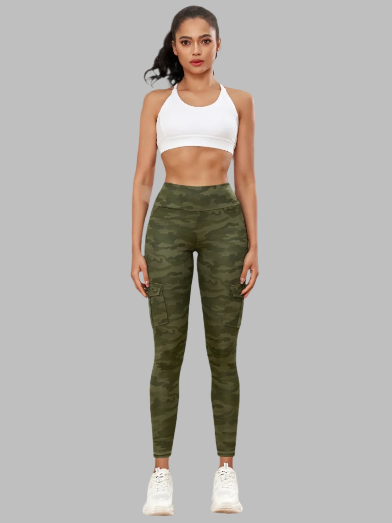 Women Camouflage Pocket Gym Leggings