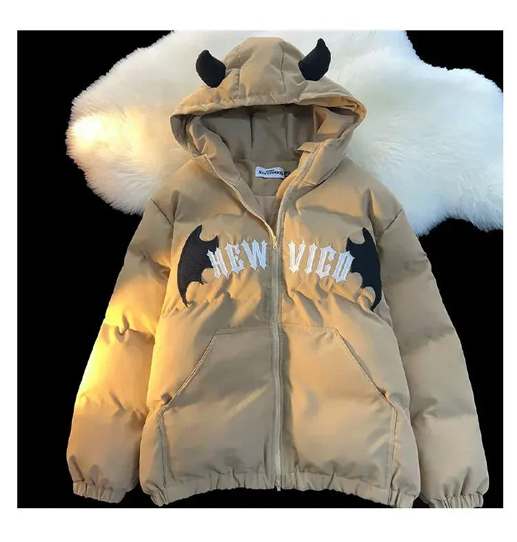 Women Devil Bread Hooded Jacket