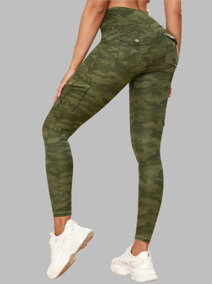 Women Camouflage Pocket Gym Leggings