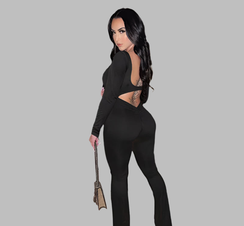 Women Sexy Hollow Out Skinny Jumpsuits