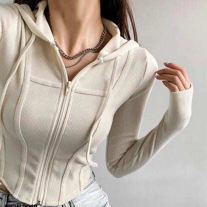 Women Thin Hooded Cardigan