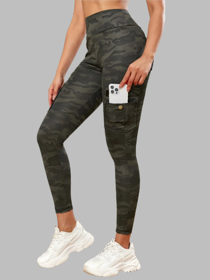 Women Camouflage Pocket Gym Leggings