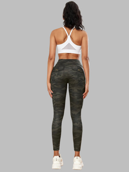 Women Camouflage Pocket Gym Leggings