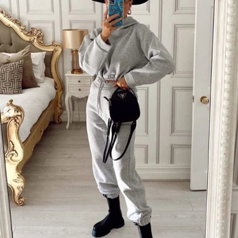 Women Winter Two-Piece Tracksuit